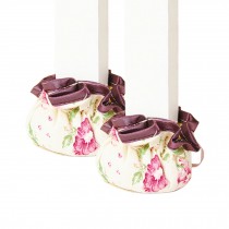 Set Of 24 Lovely Chair/Table Leg Pad Furniture Socks Floor Protector Flowers