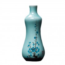 Creative Vase Hand-painted Chinese Vase Home/Office Decor Vase,Blue Plum