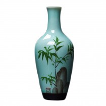 Creative Vase Hand-painted Chinese Vase Home/Office Decor Vase,Bamboo