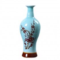 Creative Vase Hand-painted Chinese Vase Decor Vase With PlumFlower, No.1