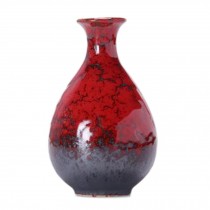 Home/Office Cute Mini Vase Small Vase Chinese Vase Decor Vase, Red