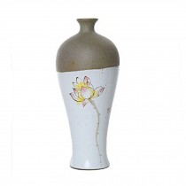 Handcrafted Glazed Pottery Porcelain Hydroponic Flowers Vase,16.2*7CM