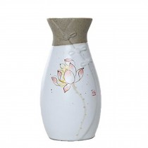 Handcrafted Glazed Pottery Porcelain Hydroponic Flowers Vase,12*6.5CM