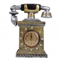 Creative Home/Office Desk Decor Clock Artware Garniture Festival Gifts Telephone