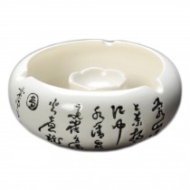 Stylish Ceramic Cigar Ashtray Smoke Ash Holder Ashtray Chinese Calligraphy