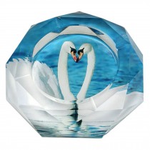 White Swan Creative Crystal Ashtray Chromatic Cendrier Glass Cigar Ashtray