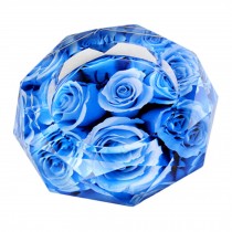Blue Rose Crystal Ashtray Modern Home Decor Glass Cendrier Smoking