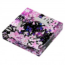 Creative Gifts Beautiful Square Crystal Ashtray Glass Ashtray Cendrier Sakura
