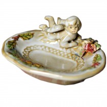 Exquisite Ceramic Multipurpose Decorative Tray Soapbox Ashtrays Angel