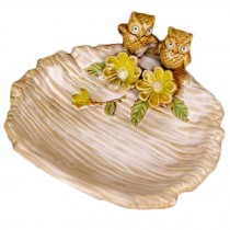 Exquisite Ceramic Multipurpose Decorative Tray Soapbox Ashtrays Cute Owl