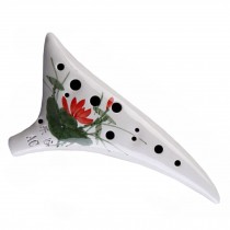12 Hole Ceramic Flute/ Brands Hand Tuned Ocarina Exquisite Ceramic Craft
