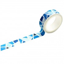 Sets of 4 Beautiful Masking Tape DIY Tape Craft Tape Decorative Sticky Paper, Blue, #08