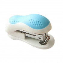 Mini Desktop Stapler Manual Stapler Office/Home Stapler,White/Blue