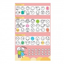 3 Sheets Lovely Stickers Sticker for Phone Notebook Suitcase Diary Decoration