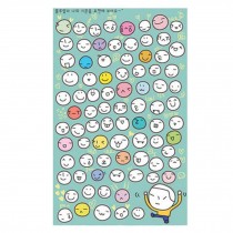 6 Sheets Cute Stickers Sticker for Phone Notebook Suitcase Diary Decor