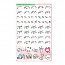 3 Sheets Cute Cartoon Stickers Sticker for Phone Notebook Suitcase Diary Decor