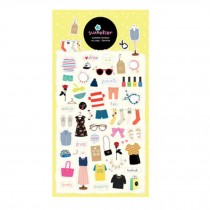 2 Sheets Creative Stickers Sticker for Phone Notebook Suitcase Diary, Clothes
