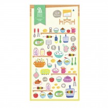 2 Sheets Cute Stickers Sticker for Phone Notebook Suitcase Diary, Kitchenware