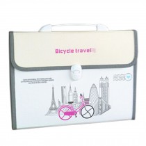 Multideck Briefcase Expanding File Folder With Handle,12 Pockets Bicycle B003