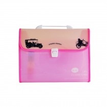 Classic Cars 13 Pockets Expanding File Folder With Handle And Insert Button