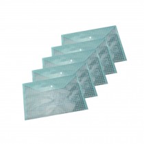 Plastic A4 Paper Waterproof Document Bag,Set of 20, 14C Green