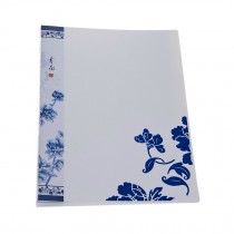 30 Pockets Chinese Style Organizer Expanding File Folder White