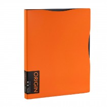 40 Pockets File Document Organizer Expanding File Folder Holder A4, Orange