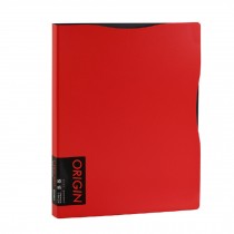 40 Pockets Office File Document Organizer Expanding A4 File Folder Holder, Red