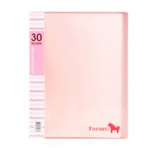 Office 30 Pockets A4 File Document Organizer Expanding File Pocket Folder, Pink
