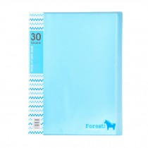 Office 30 Pockets A4 File Document Organizer Expanding File Pocket Folder, Blue