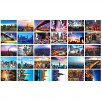 Collectible 30 PCS 1 Set World's Artistic Beautiful Postcards, New York City