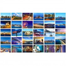 Collectible 30 PCS 1 Set World's Artistic Beautiful Postcards, Sydney