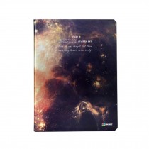 Starlit Sky Theme Portable Memo Note Book Notes Notepad B5 Black