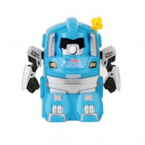 Cute Robot Manual Pencil Sharpener for Office and Classroom (Blue)