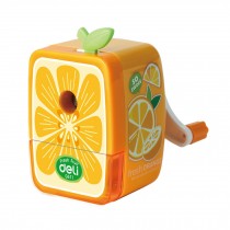 Fresh Fruit Manual Pencil Sharpener for Office and Classroom (Orange)