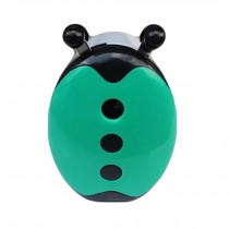Lovely Ladybird Manual Pencil Sharpener for Office and Classroom (Green/White)