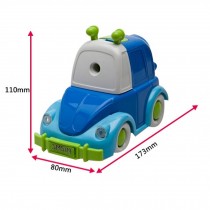 Cute Car Shape Manual Pencil Sharpener for Office and Classroom (Blue)