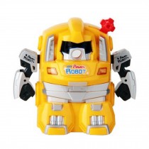 Cute Robot Manual Pencil Sharpener for Office and Classroom ( Yellow )
