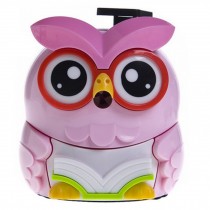 Lovely Owl Manual Pencil Sharpener For Classroom 8.7x12.1x9.9CM Pink