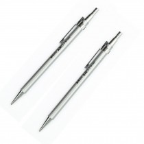 Elegant Design 0.5mm Mechanical Pencil, Silver, 2 Pack