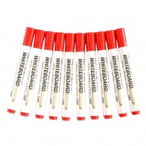 Set Of 10 Marker Fine Point  Marking Pen Advertising Pen Writing Brush Red