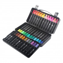 Set Of 36 Color Pen Water Color Pen Fine Point  Marking Pen Color Set Black