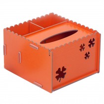 DIY Wooden Cosmetics Storage Box/tissue box/Stationery Holder,Orange