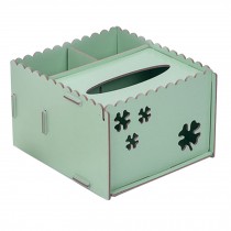 DIY Wooden Cosmetics Storage Box/tissue box/Stationery Holder,Light Green