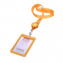 Set Of 5 ID/Credit Card Case Library Card Holder, Orange