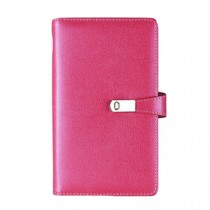 Practical ID Card Holder Credit Card Case with 120 Card Slots, Rose red