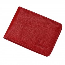 Useful Practical ID Card Holder Card Bag Credit Card Case PU Leather, Red