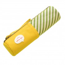 Cosmetic Pen Pencil Bag/Case Colorant Match Bag Button Touch Yellow(20*6cm)