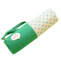 Cosmetic Pen Pencil Bag/Case Colorant Match Bag Button Touch Green(20*6cm)