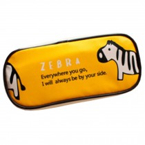 Original Pen/Pencil Case Cosmetic Bags Large Capacity Zebra Yellow, 20*4*8.5 CM